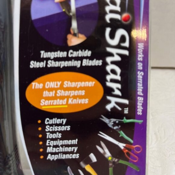 Samurai Shark Tungsten Steel Knife Blade Tool Sharpener Sharpens Everything - Picture 5 of 9